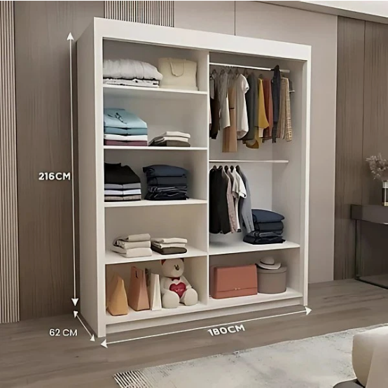 OSLO Sliding Door Wardrobe with Centred Mirror