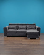 Luca Grey Corner Sofa Bed with Storage