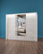 Sycilia High Gloss Sliding Door Wardrobe – 2 & 3 Doors | 2 Sizes | 3 Colours