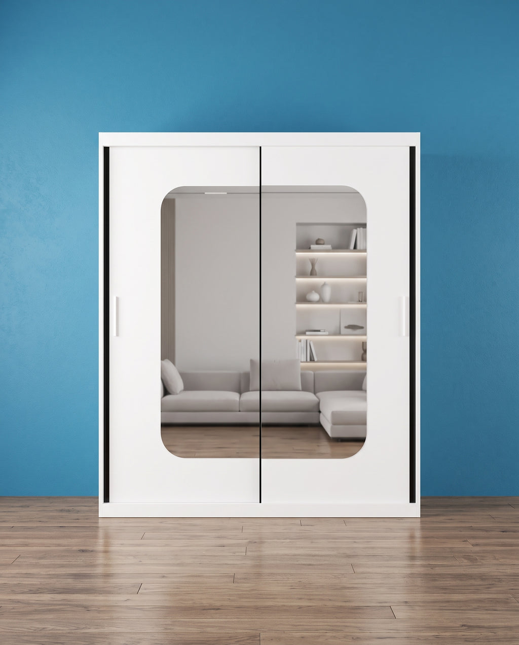 Marika Sliding Door Wardrobe – Matt Finish | 4 Sizes | 4 Colours