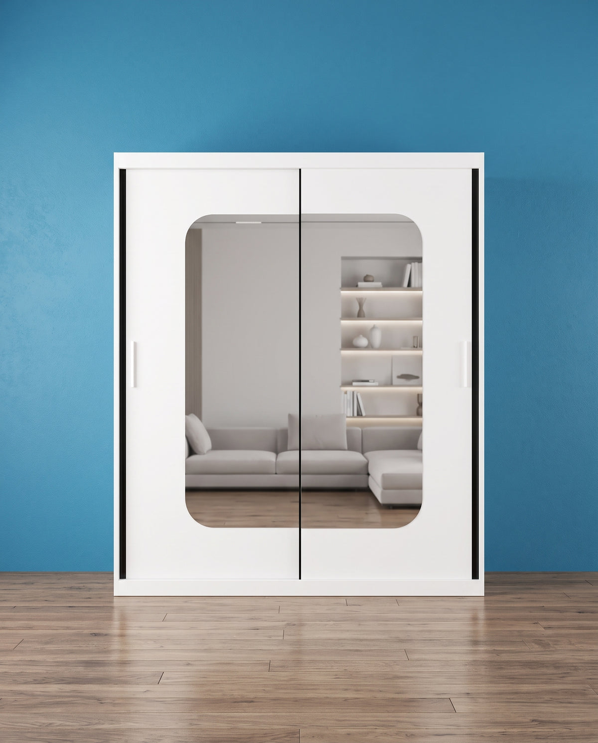 Marika Sliding Door Wardrobe – Matt Finish | 4 Sizes | 4 Colours