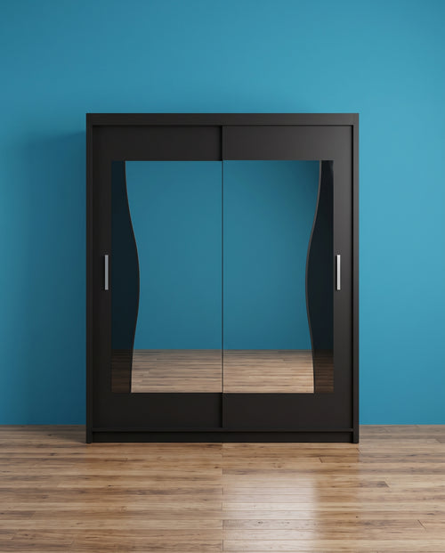 Batumi Modern Sliding Door Wardrobe – Matt Finish | 4 Sizes & 3 Colours