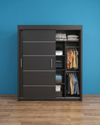 Vision Sliding Door Wardrobe – 2 & 3 Doors | Matt Finish | 5 Sizes | 4 Colours