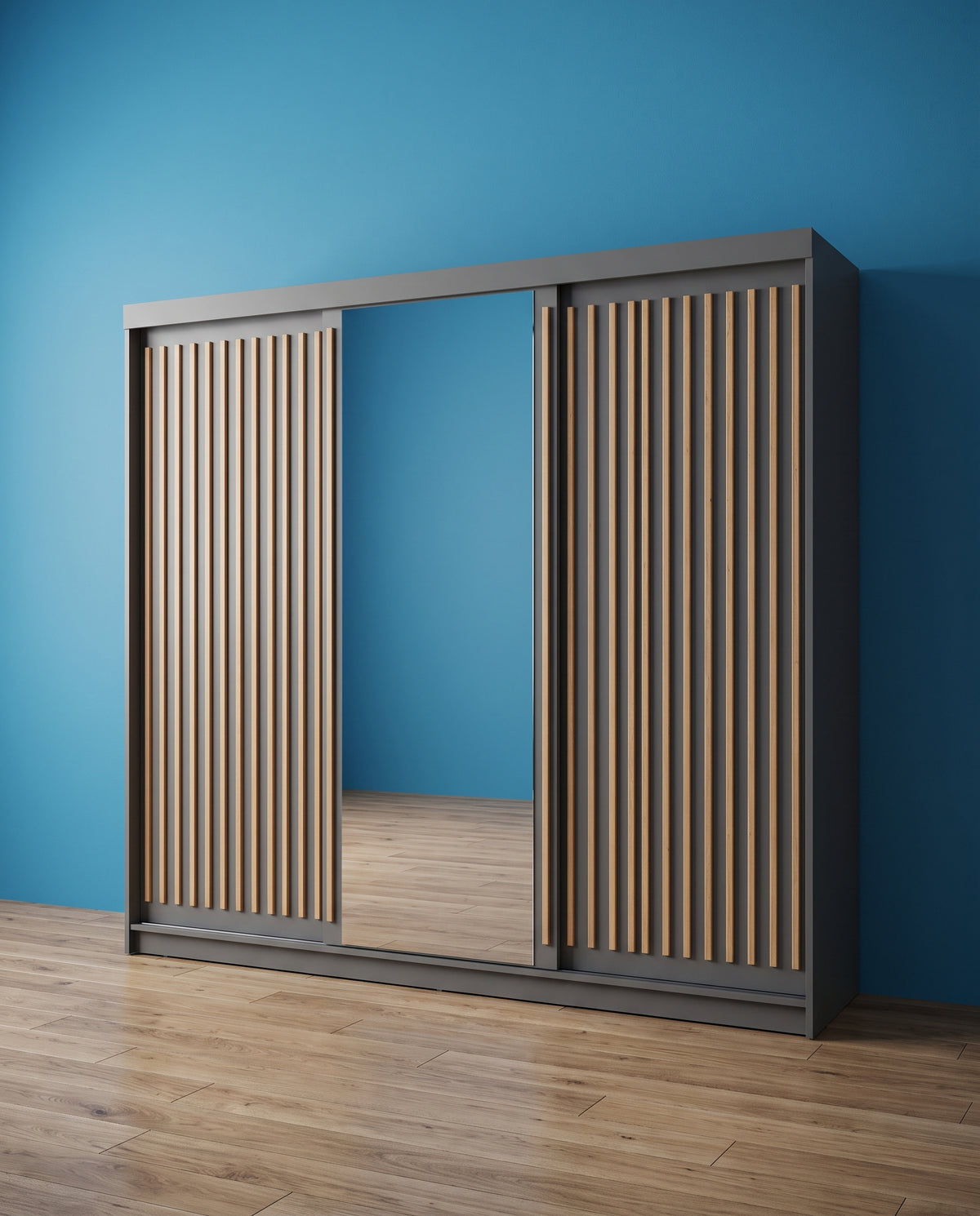 Royal Sliding Wardrobe – Matt Finish | 2 & 3 Doors | 4 Sizes | 4 Colours
