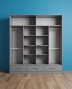Sycilia High Gloss Sliding Door Wardrobe – 2 & 3 Doors | 2 Sizes | 3 Colours