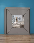 Nicole Sliding Door Wardrobe – Matt Finish | 3 Sizes | 3 Colours