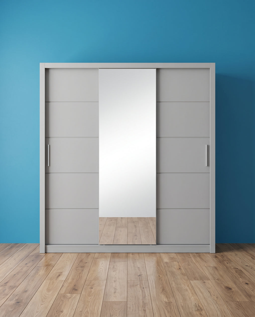 Vision Sliding Door Wardrobe – 2 & 3 Doors | Matt Finish | 5 Sizes | 4 Colours
