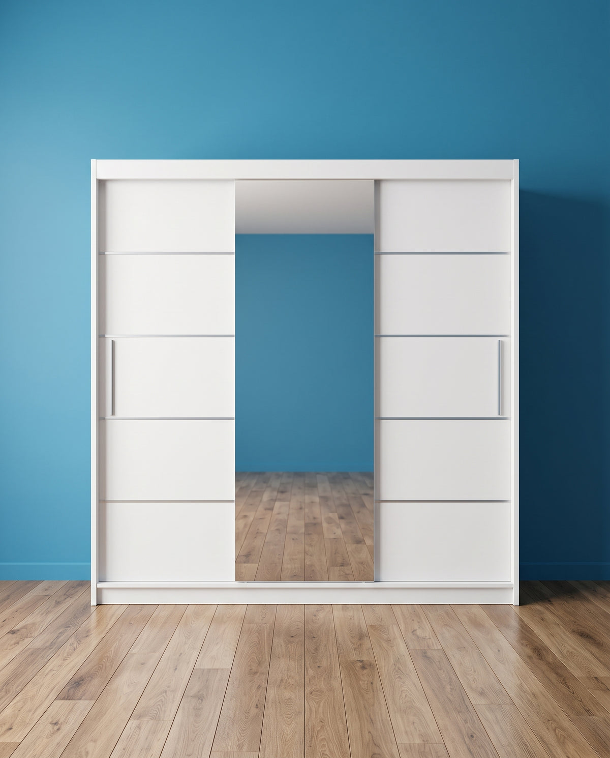 Vision Sliding Door Wardrobe – 2 & 3 Doors | Matt Finish | 5 Sizes | 4 Colours