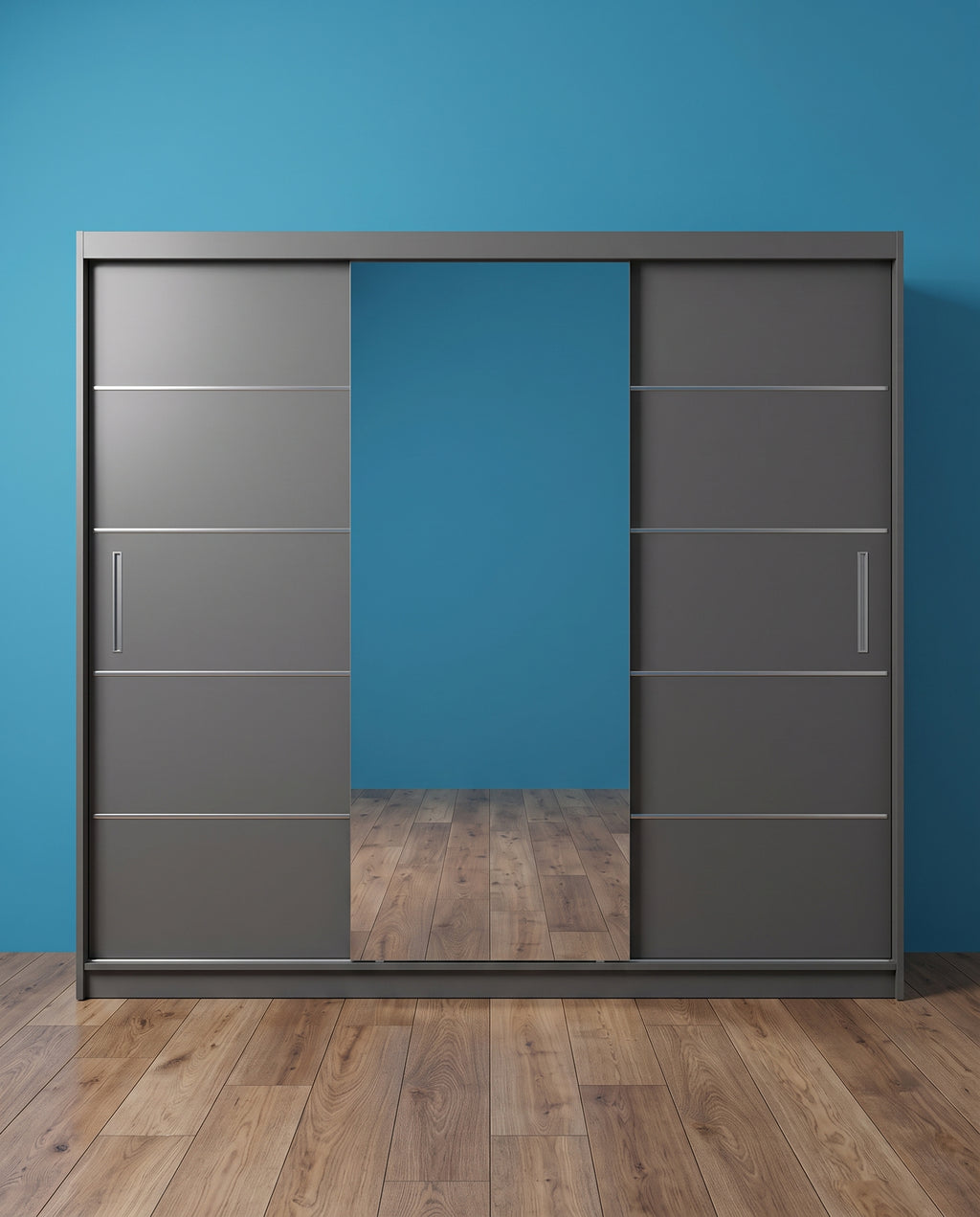 Lisbon Sliding Door Wardrobe – 2 & 3 Doors | Matt Finish | 5 Sizes | 4 Colours