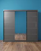 Lisbon Sliding Door Wardrobe – 2 & 3 Doors | Matt Finish | 5 Sizes | 4 Colours