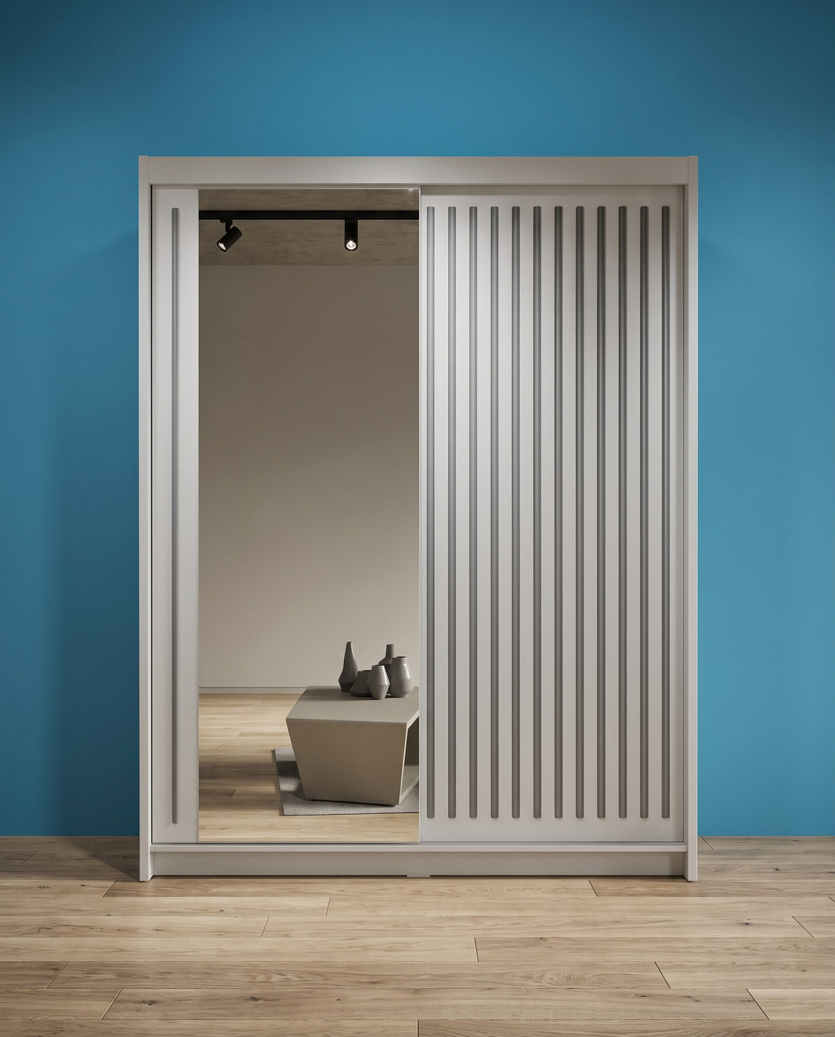 Royal Sliding Wardrobe – Matt Finish | 2 & 3 Doors | 4 Sizes | 4 Colours