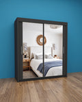 Milan Sliding Door Wardrobe with Mirror & 7 Sizes | 4 Colours