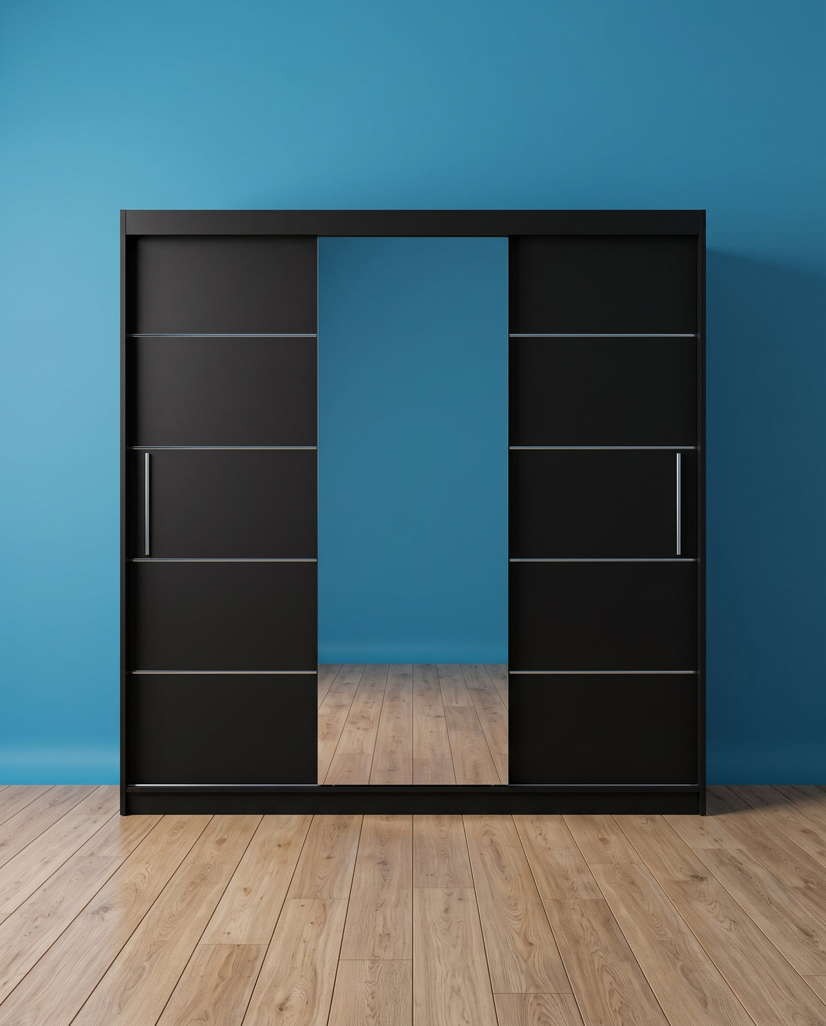 Vision Sliding Door Wardrobe – 2 & 3 Doors | Matt Finish | 5 Sizes | 4 Colours