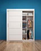 Vision Sliding Door Wardrobe – 2 & 3 Doors | Matt Finish | 5 Sizes | 4 Colours