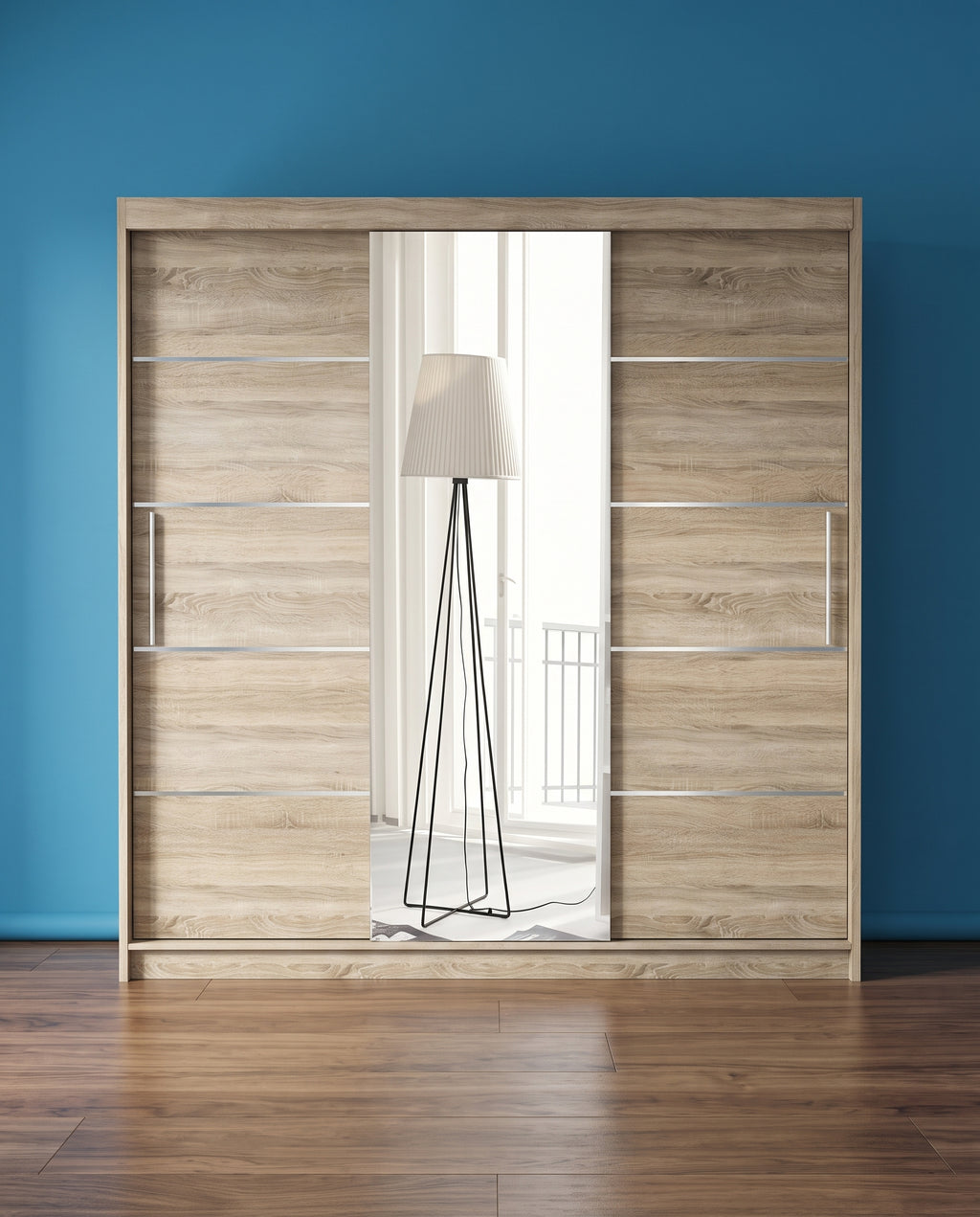 Vision Sliding Door Wardrobe – 2 & 3 Doors | Matt Finish | 5 Sizes | 4 Colours