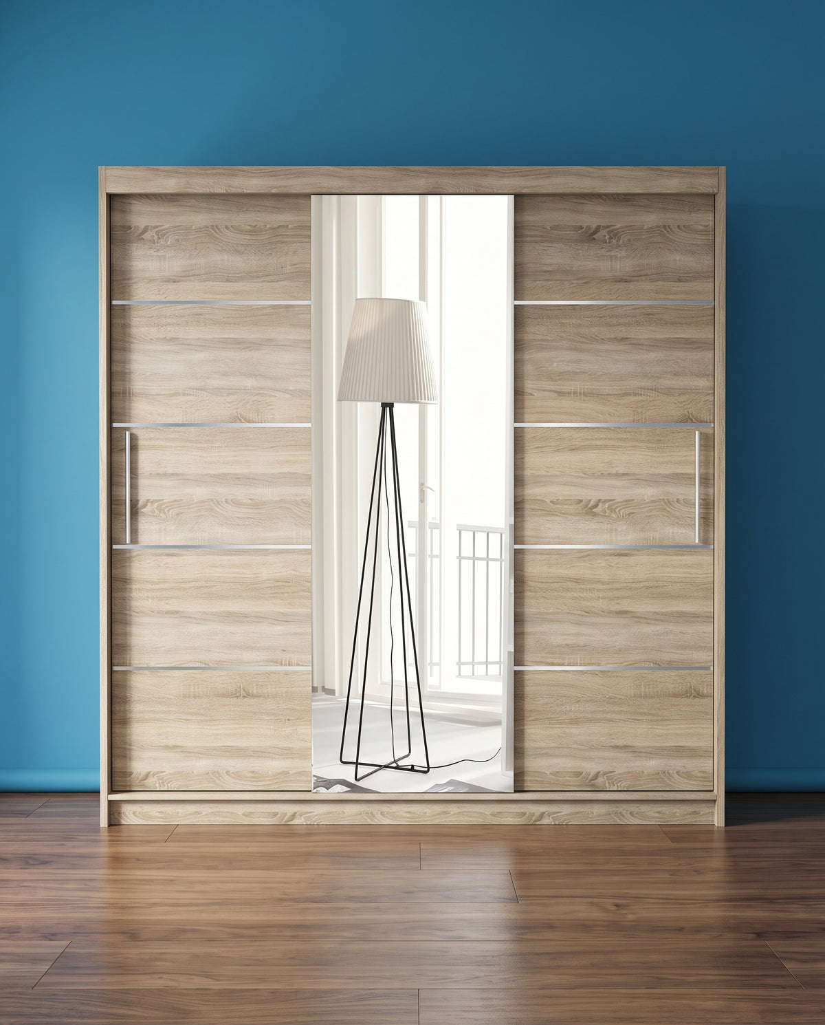 Vision Sliding Door Wardrobe – 2 & 3 Doors | Matt Finish | 5 Sizes | 4 Colours