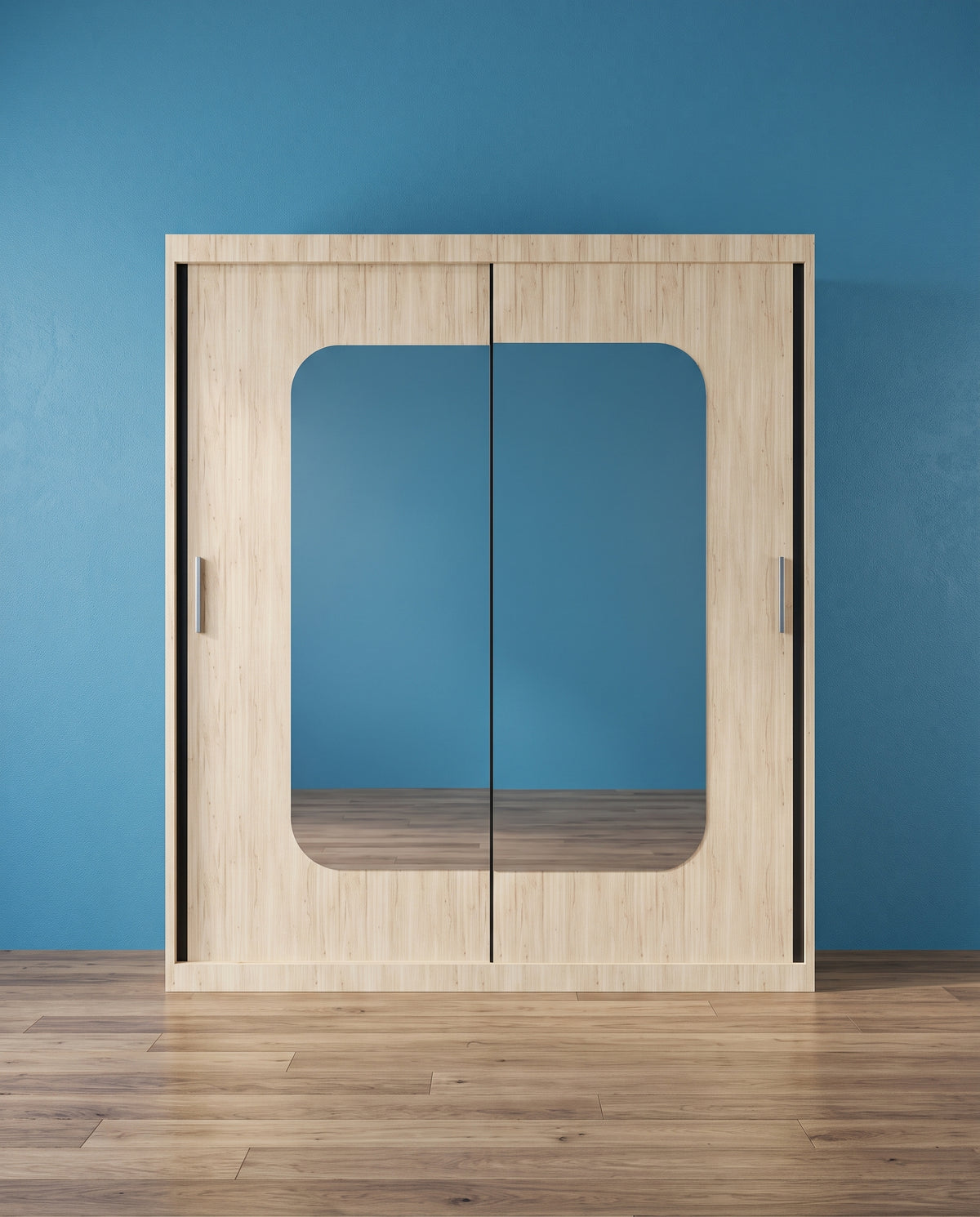 Marika Sliding Door Wardrobe – Matt Finish | 4 Sizes | 4 Colours
