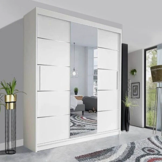 OSLO Sliding Door Wardrobe with Centred Mirror