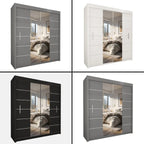 Lisbon Sliding Door Wardrobe – 2 & 3 Doors | Matt Finish | 5 Sizes | 4 Colours