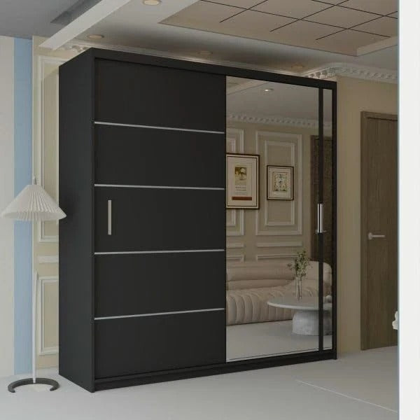 LYON Sliding Door Wardrobe With Mirror