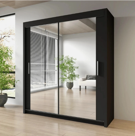 Milan Sliding Door Wardrobe with Mirror 2 or 3 Doors