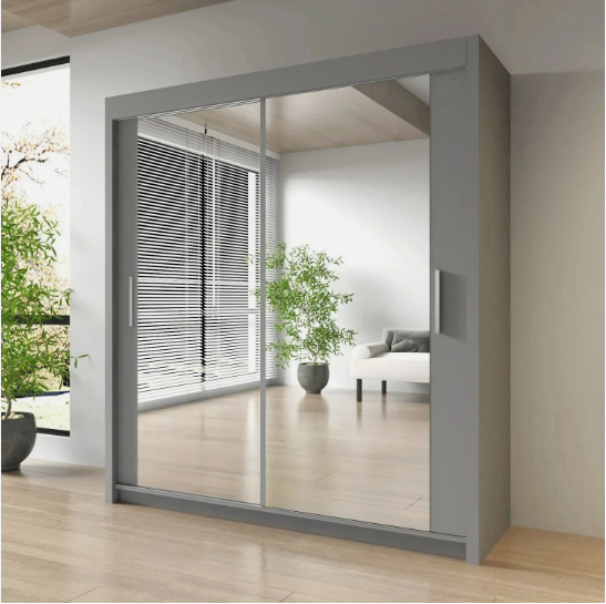 Milan Sliding Door Wardrobe with Mirror 2 or 3 Doors
