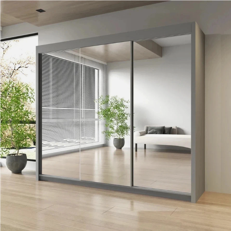 Milan Sliding Door Wardrobe with Mirror 2 or 3 Doors