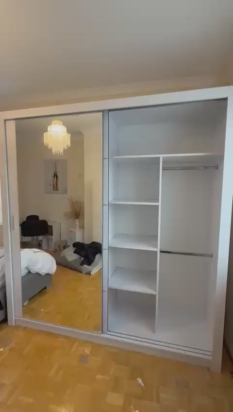 Vision Sliding Door Wardrobe – 2 & 3 Doors | Matt Finish | 5 Sizes | 4 Colours