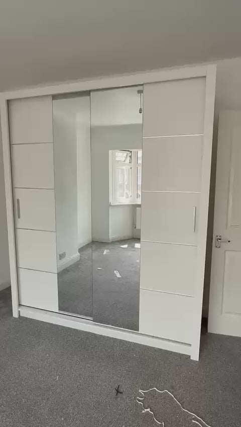 Lisbon Sliding Door Wardrobe – 2 & 3 Doors | Matt Finish | 5 Sizes | 4 Colours