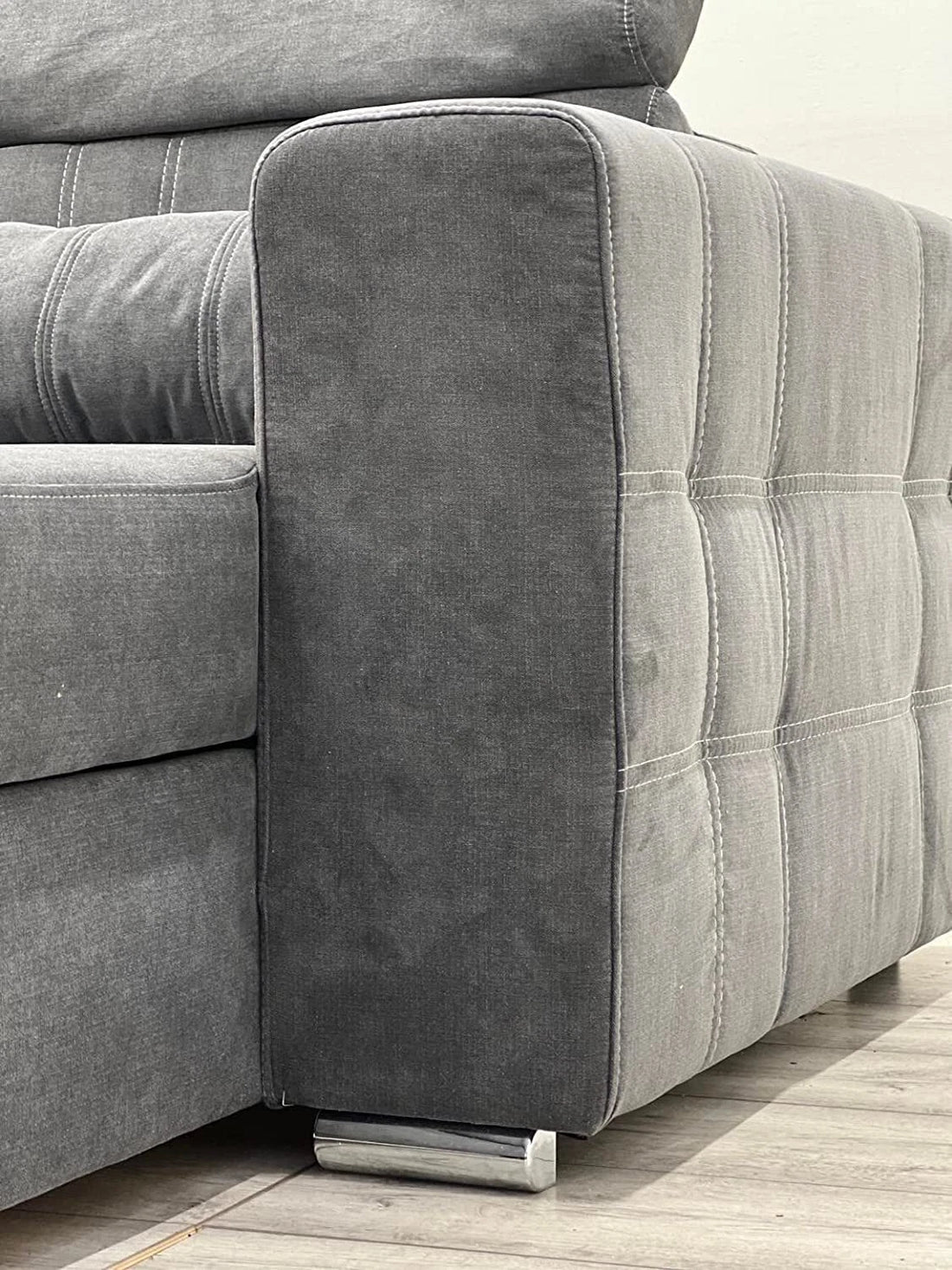 NZ Luca Corner Sofa Bed With Storage Fabric Sofa Universal Side Sofa Bed