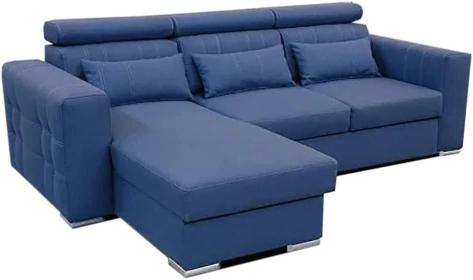 NZ Luca Corner Sofa Bed With Storage Fabric Sofa Universal Side Sofa Bed