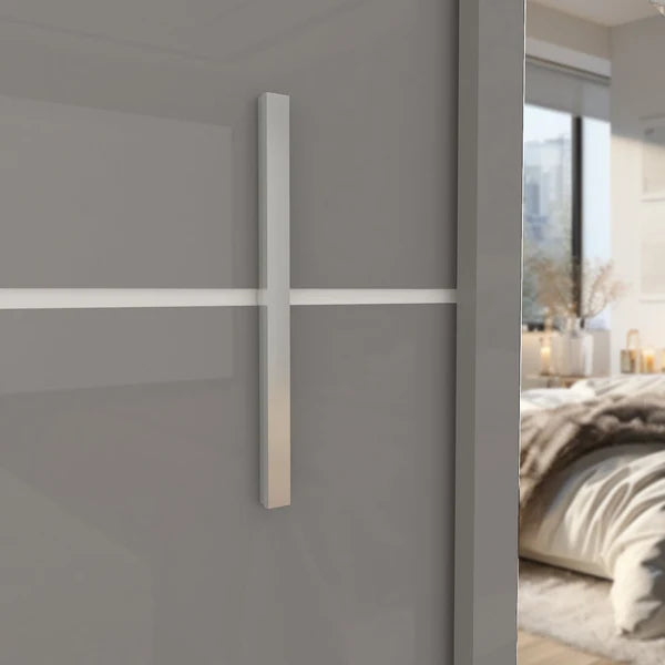 Vision Sliding Door Wardrobe – 2 & 3 Doors | Matt Finish | 5 Sizes | 4 Colours